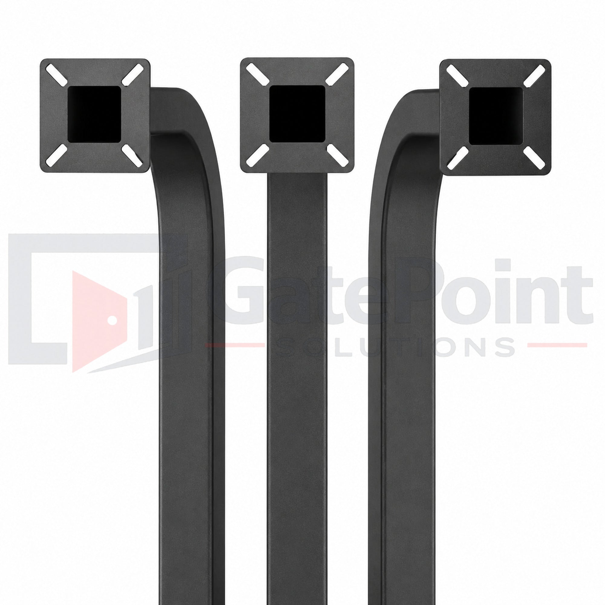 GatePoint Solutions 42" Gooseneck Pedestal Pad-Mount 11GA Steel for Access Control