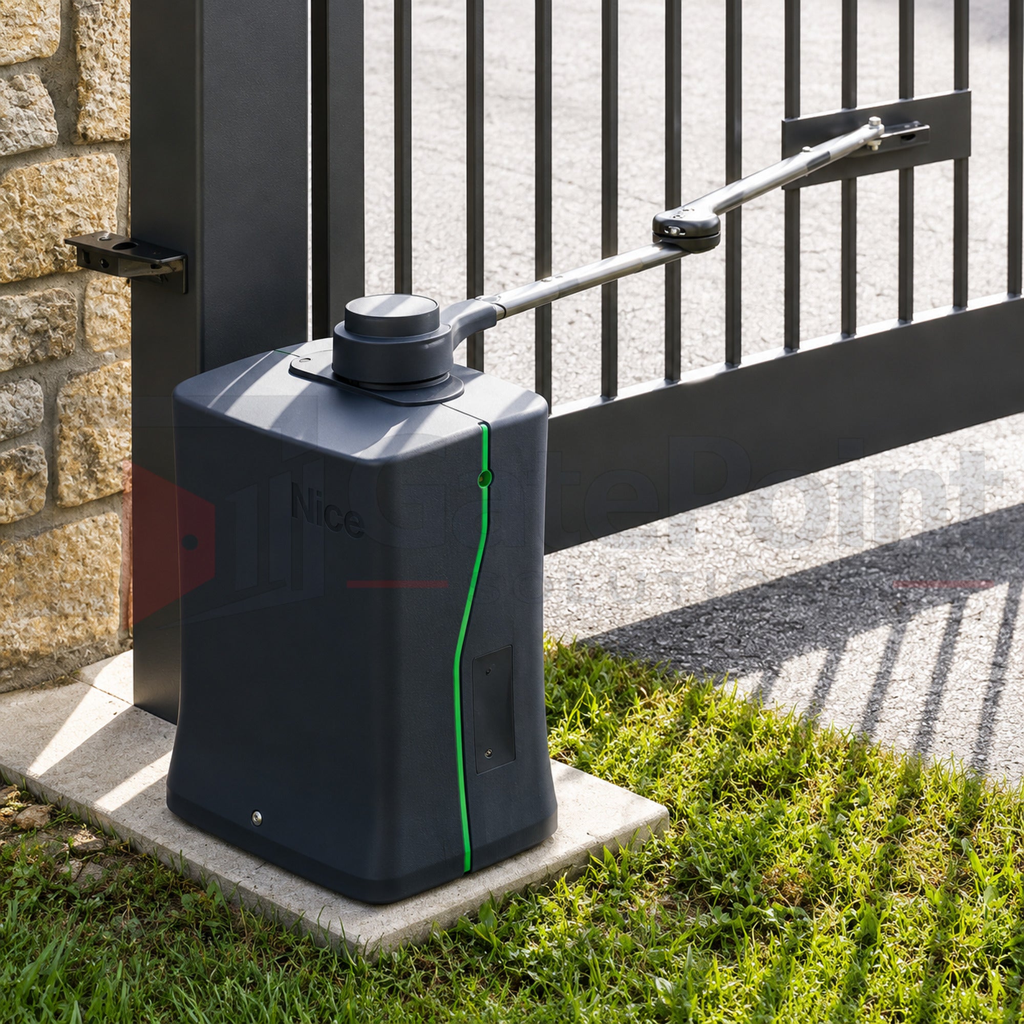 HySecurity SwingSmart 535 24VDC Commercial Swing Gate Operator with Universal Arm