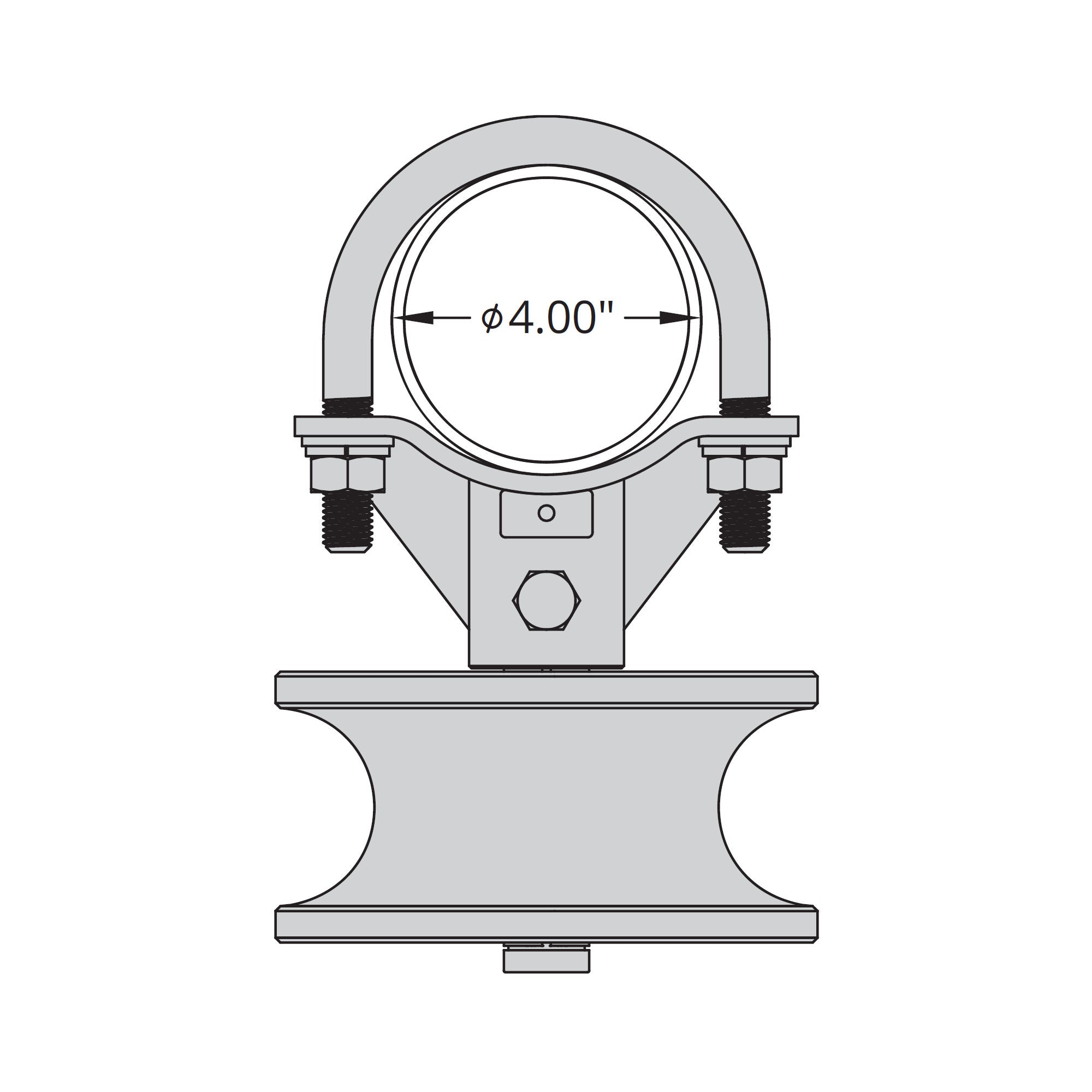 Security Brands K-CRPR6 Cantilever Roller Wheel - Round Frame