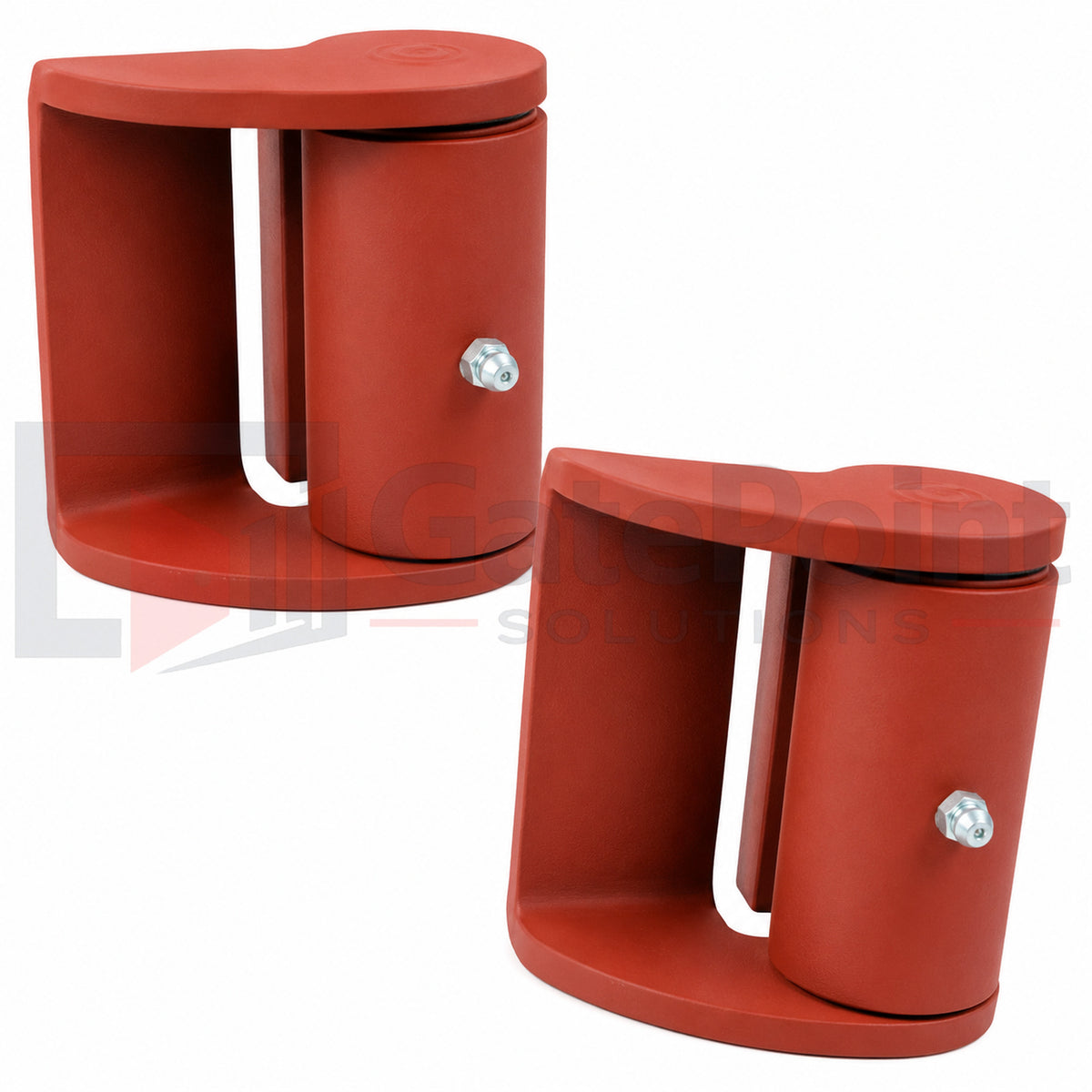 LiftMaster 2064P GORILLA Standard-Duty Tamperproof Round-to-Round Gate Hinges, Prime Coated – Pair
