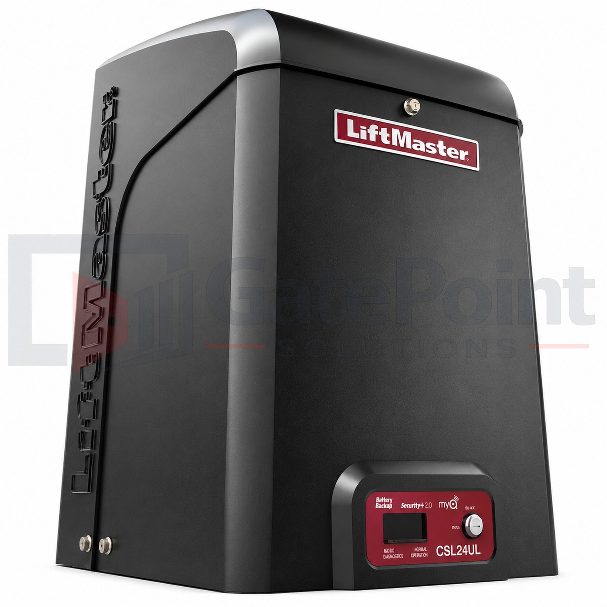 LiftMaster CSL24ULWK Commercial DC Slide Gate Operator with LMWEKITU Wireless Edge Kit