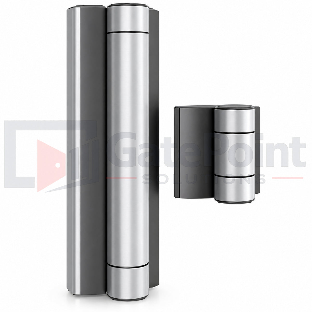 Locinox MAGNUS-SILV ADA-Compliant Motorized Hinge & Gate Closer for Pedestrian Gates – Silver