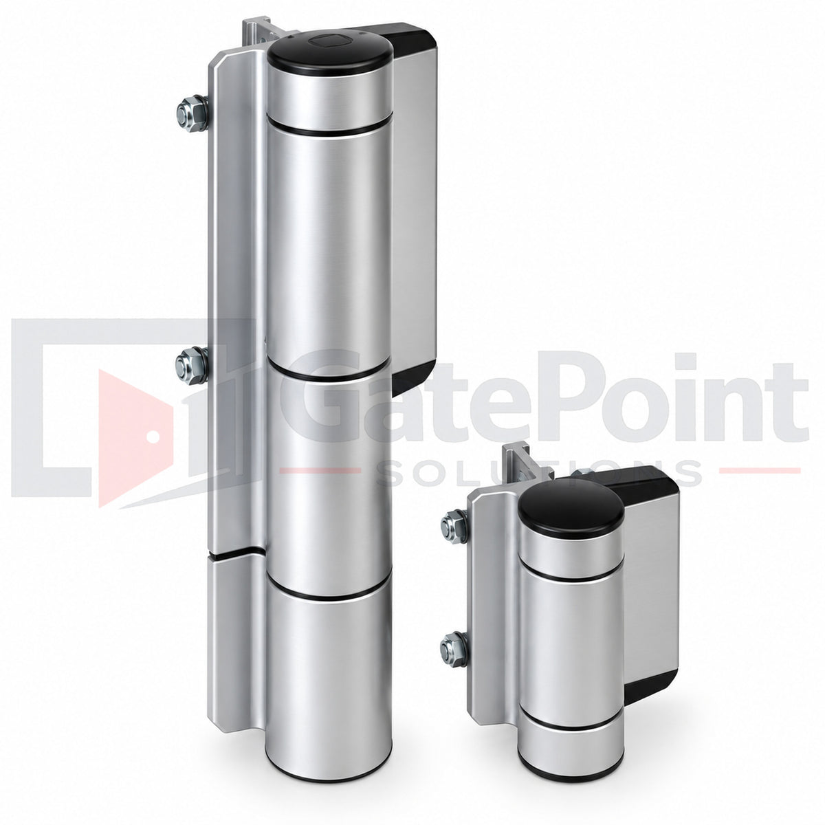 Locinox MAMMOTH-HD-SILV Ultra Heavy-Duty 180° Hydraulic Gate Closer & Hinge for Gates up to 440 lbs