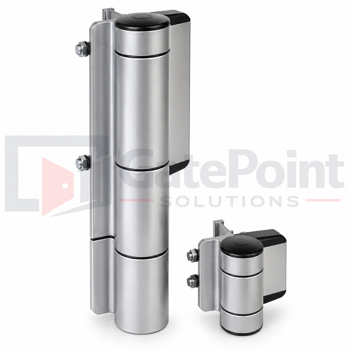 Locinox MAMMOTH180-SILV Heavy-Duty 180° Hydraulic Gate Closer & Hinge for Gates up to 330 lbs