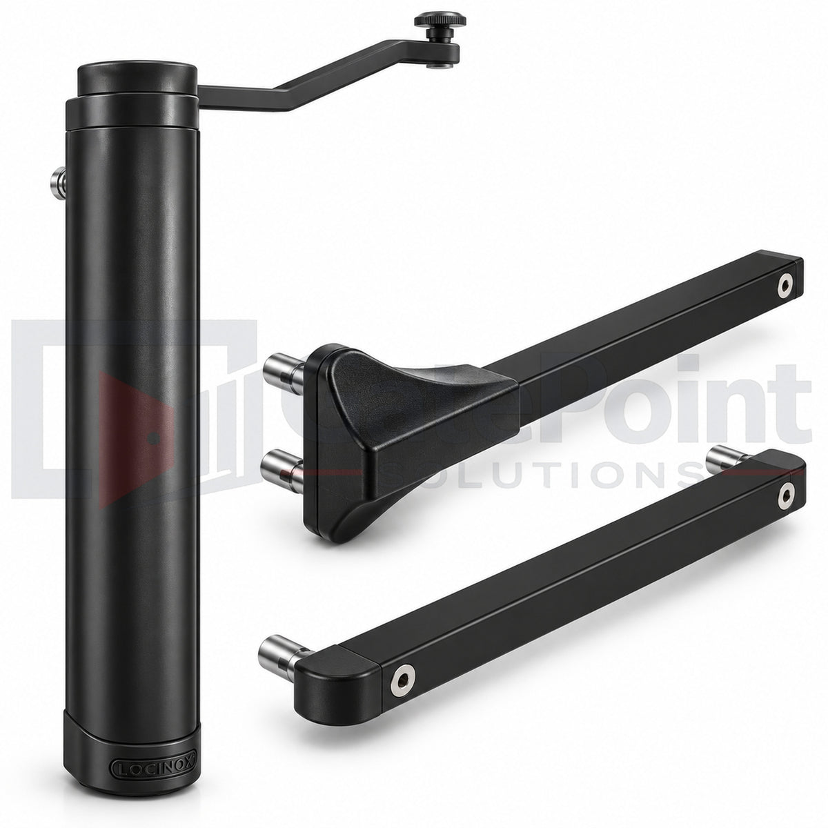 Locinox VERTICLOSE-2-9005 Heavy-Duty Hydraulic Gate Closer for 90° & 180° Hinges – Black
