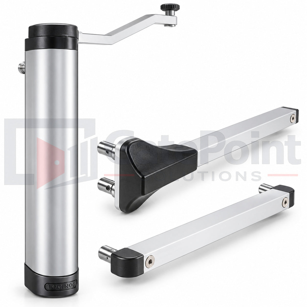 Locinox VERTICLOSE-2-SILV Powerful Hydraulic Gate Closer for 90° & 180° Hinges – Silver