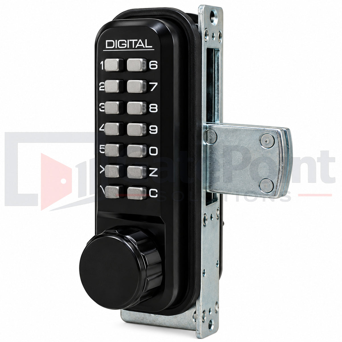 LockeyUSA 2900 Double Combination Jet Black Mechanical Keyless Narrow Stile Deadbolt Lock