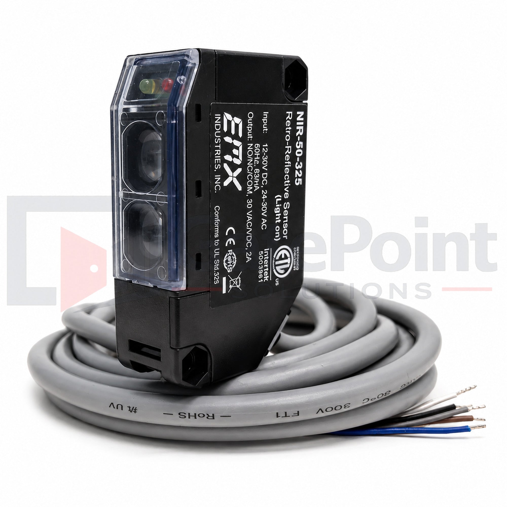 EMX NIR-50-325 Retroreflective Photo Eye Sensor Only – Replacement Sensor, No Reflector or Hood