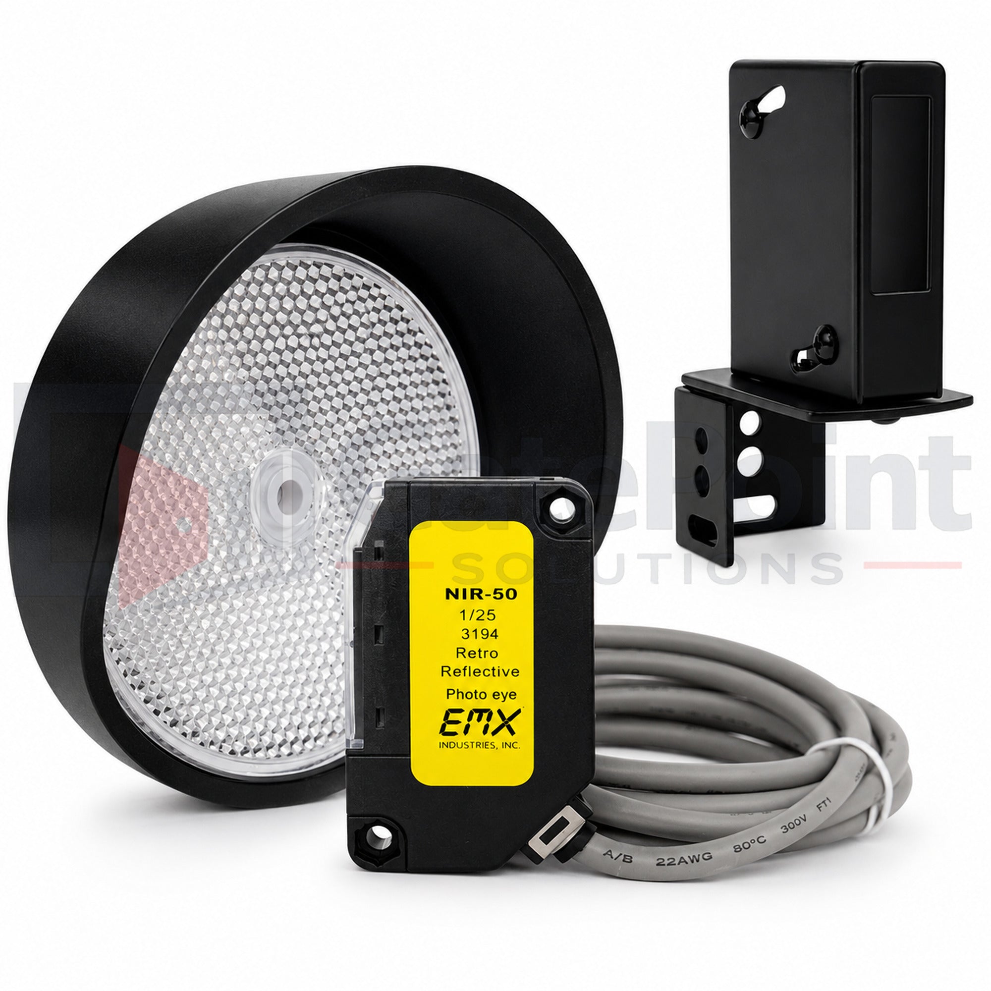 EMX NIR-50 Retro-Reflective Photoeye Kit with Sensor, Reflector & Hood