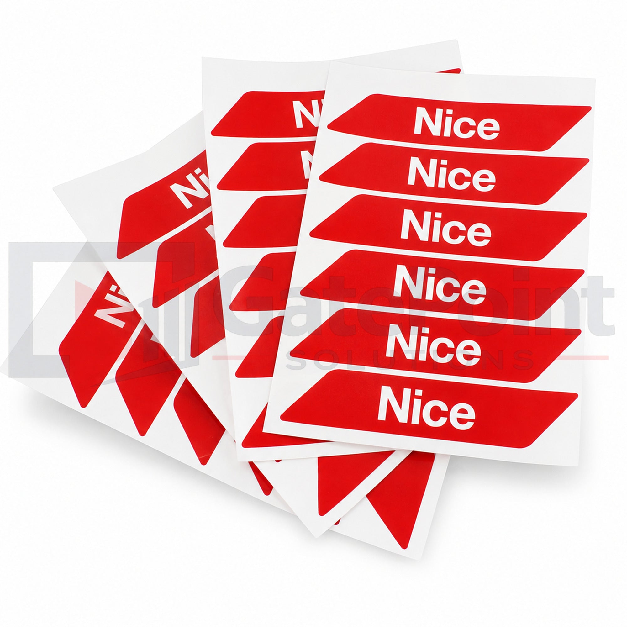 Nice WA10 Red Reflective Adhesive Strips (24-Pack) for MBAR & LBAR Barrier Arms