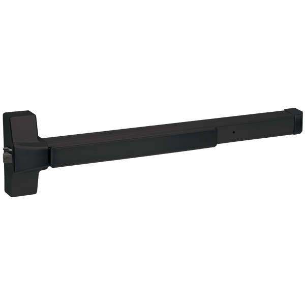 Rugged Grade 1 Rim-Type Exit Device, Push-to-Exit Bar – Black