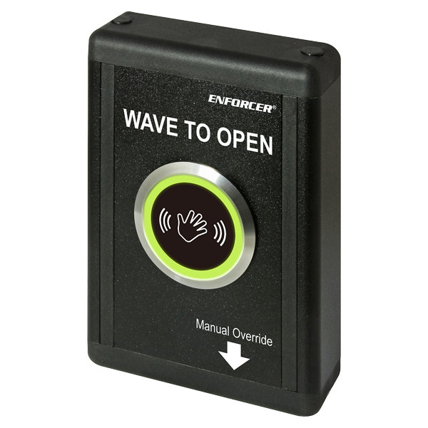 Surface-Mount Wave-to-Open Sensor with Manual Override Button