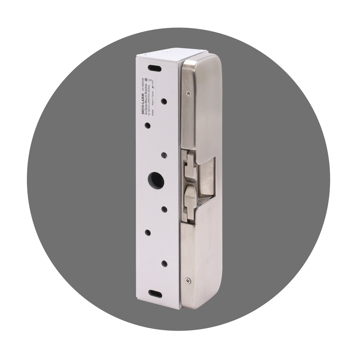 Surface-Mount Bracket for SECO-LARM Rim Strikes