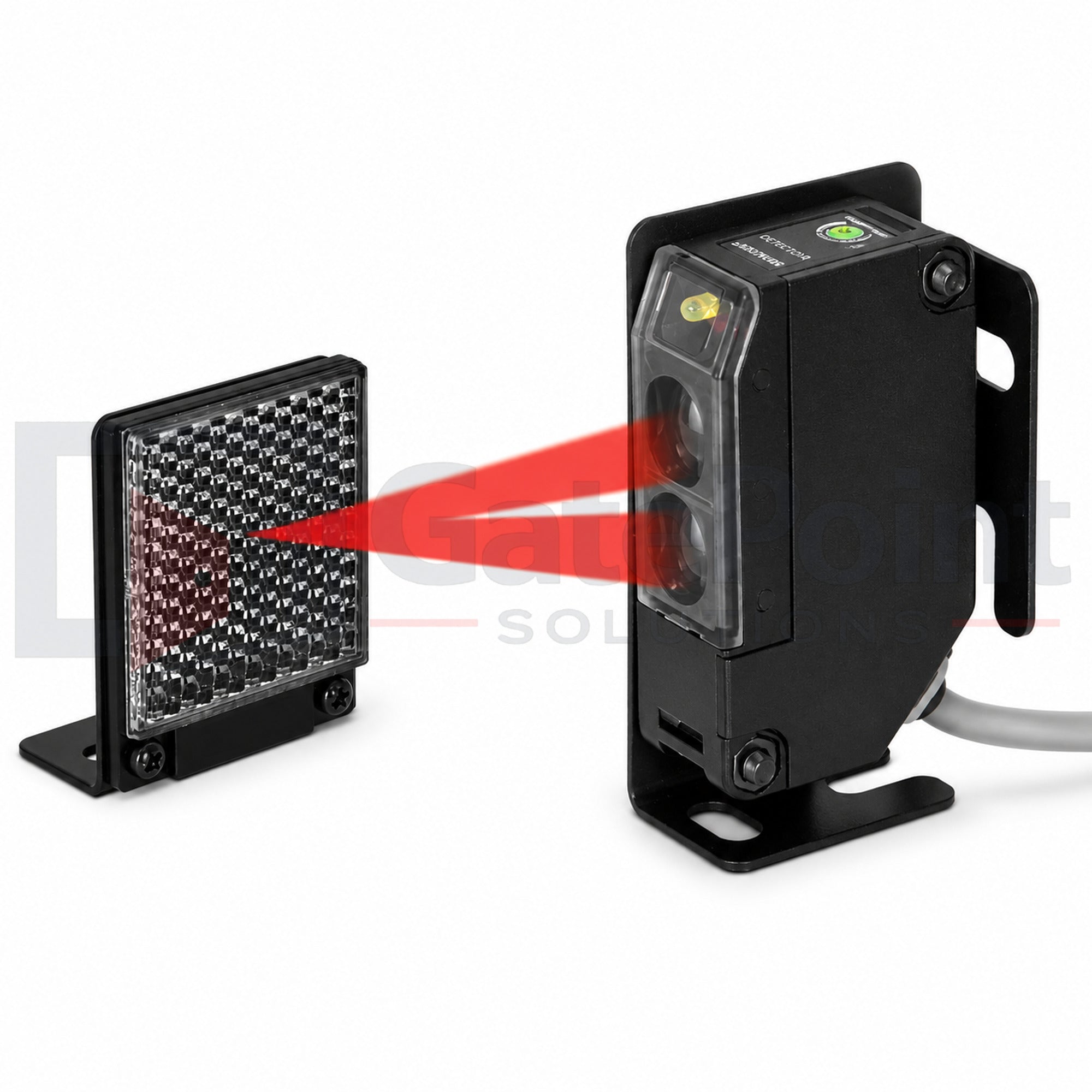 SECO-LARM E-931-S35RRQ Reflective Photoelectric Beam Sensor – 35 ft Range, IP66 Weatherproof