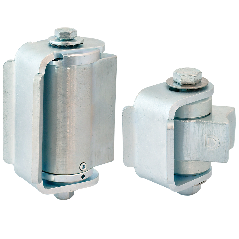 BadAss™ Center-Mount, Weld-On Gate Hinges for Round Posts