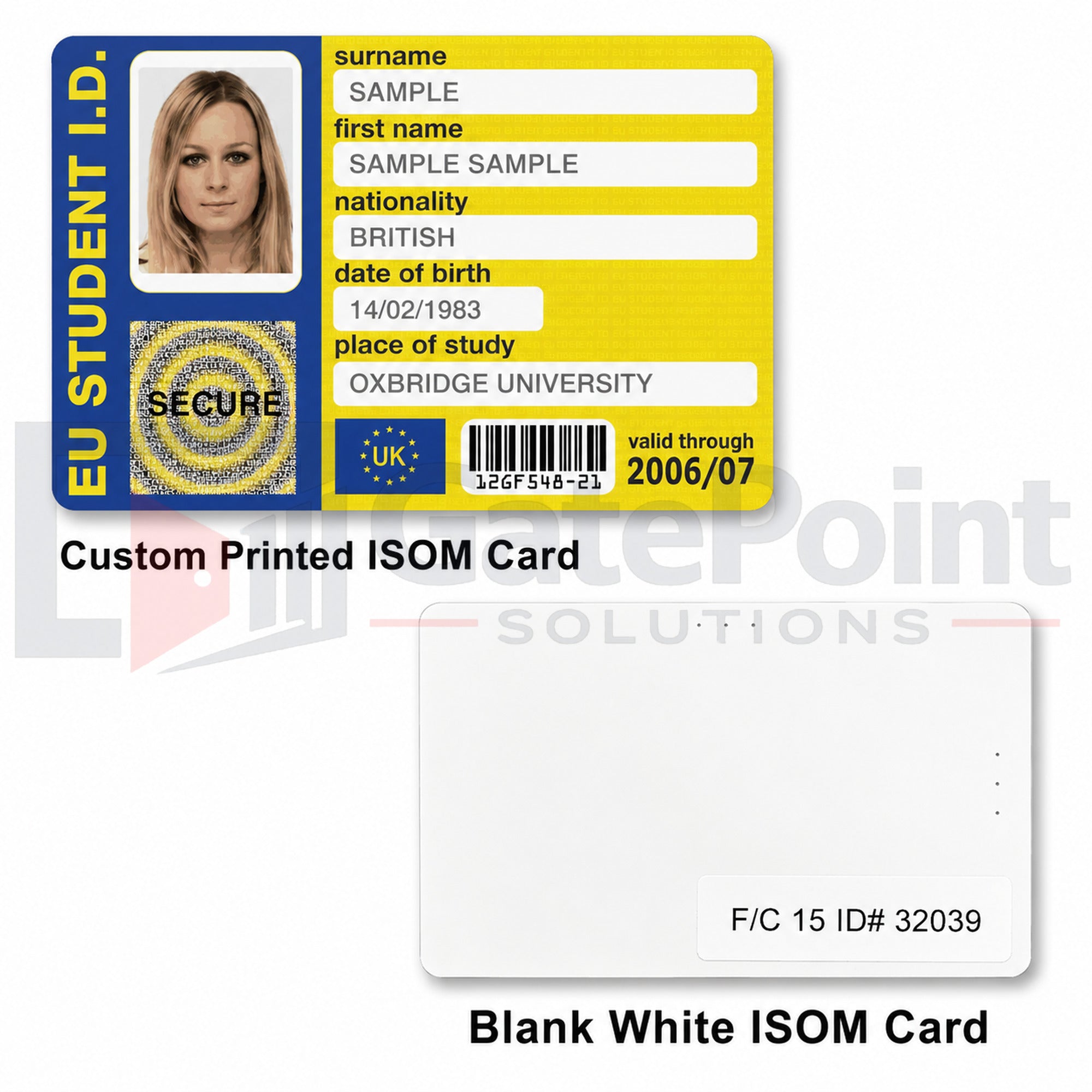EMX TRES-900-ISO-G2PRX tres2prox Multi-Technology ISO CardTag (Gen2 UHF 900MHz / 125kHz Proximity) – Pack of 50