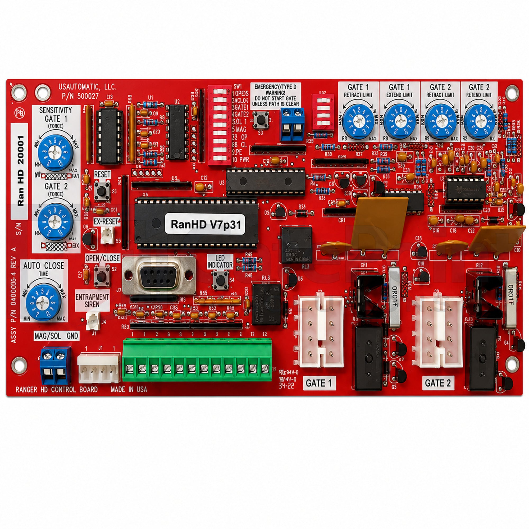 US Automatic 500027 Ranger HD Control Board - Red