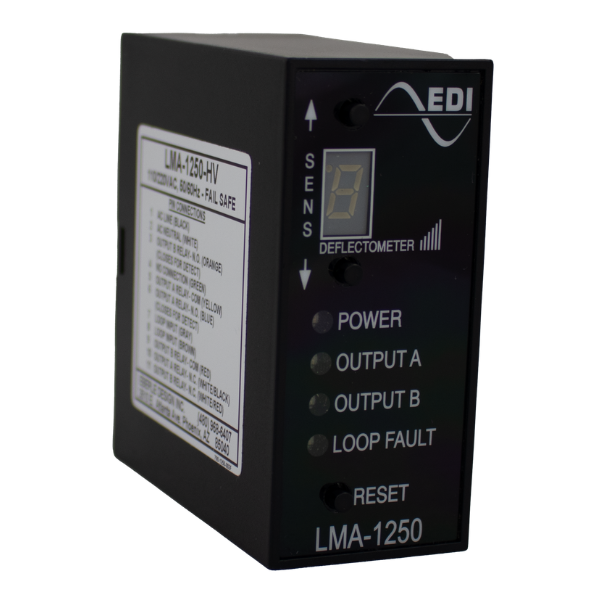 EDI LMA-1250-LV Loop Detector with Deflectometer, 1 Channel, 2 Output, 11 Pin, 12-24VDC or 24VAC