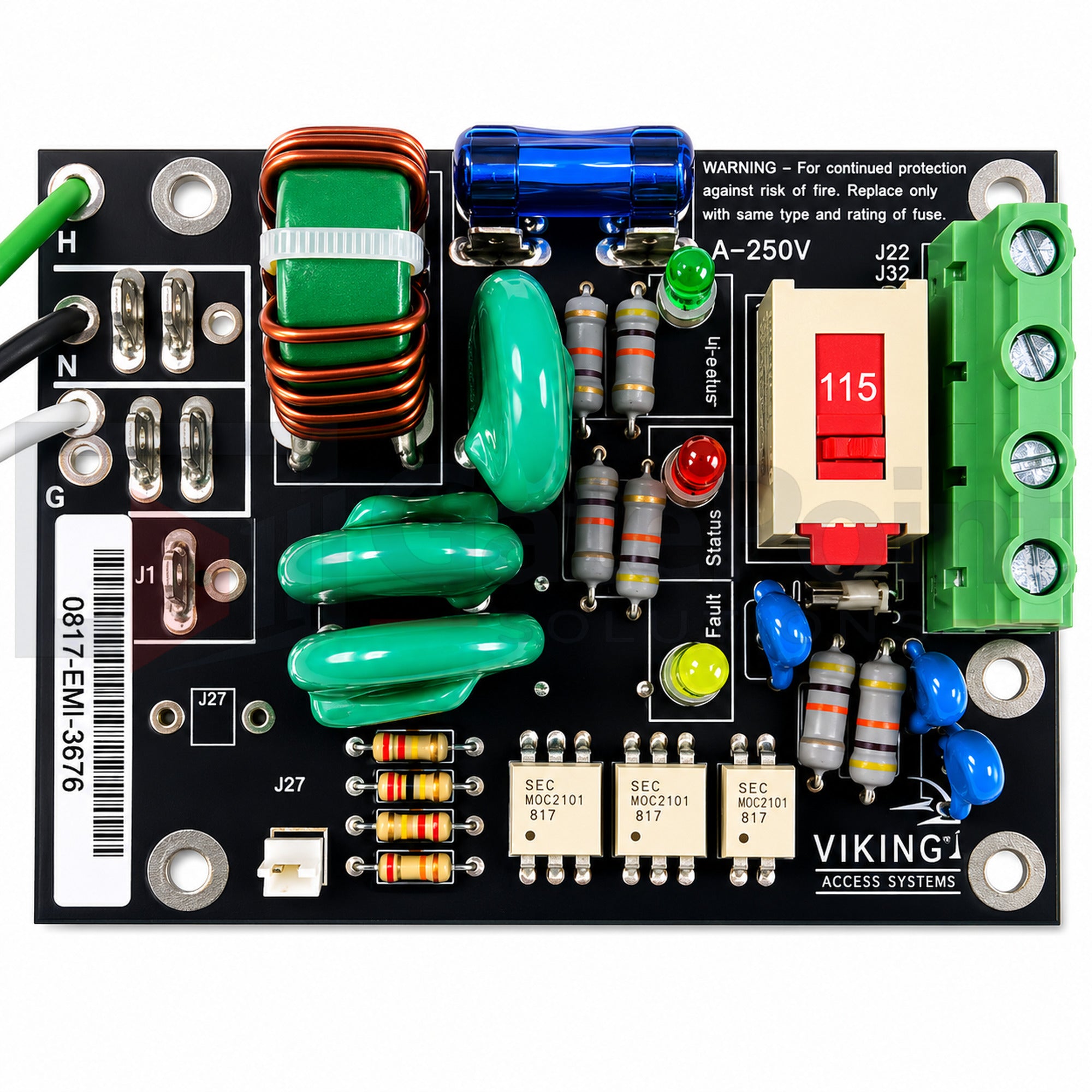 Viking DUEMI10 OEM EMI Board for Generation 1 Viking Gate Operators
