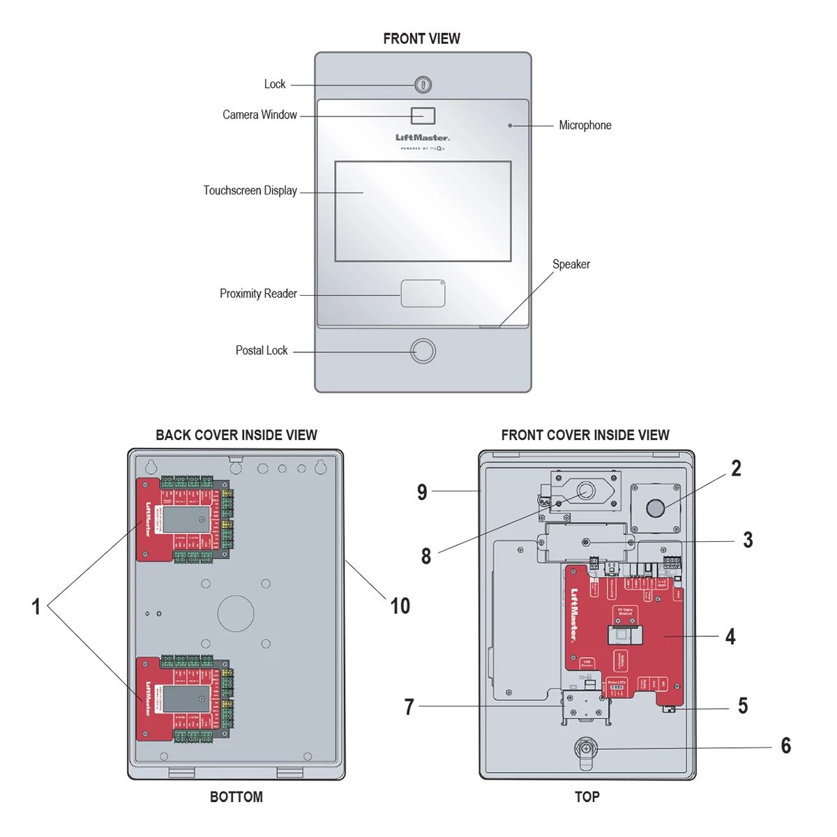 LiftMaster CAPXLV2MC Smart Video Intercom - Large